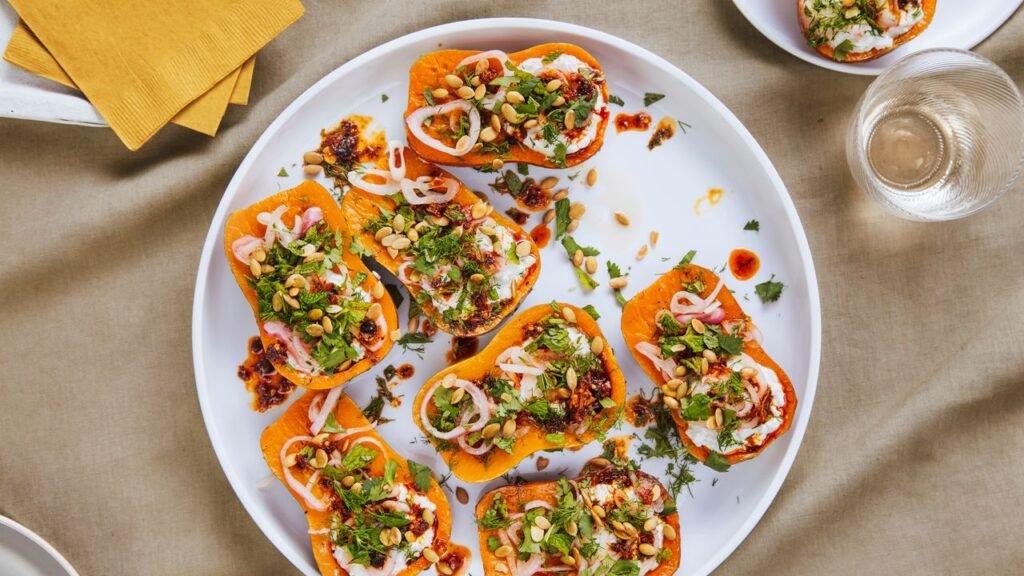 Roasted Honeynut Squash With Cottage Cheese and Chili Crisp Recipe