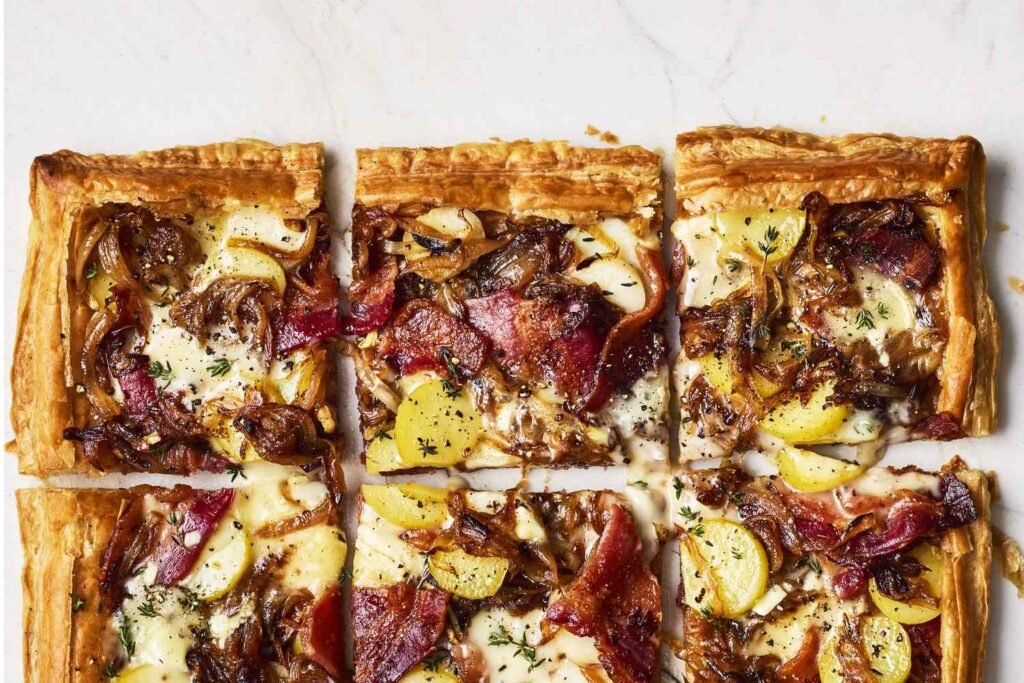 Cheese Tarts with Bacon and Fingerling Potatoes Recipe