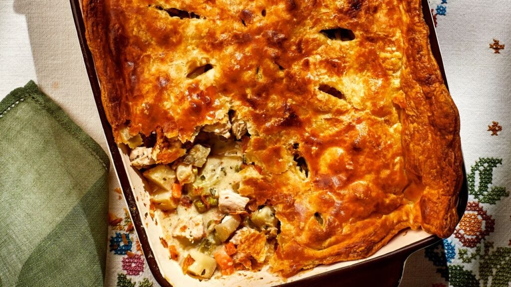 Turkey Pot Pie With Puff Pastry Crust Recipe