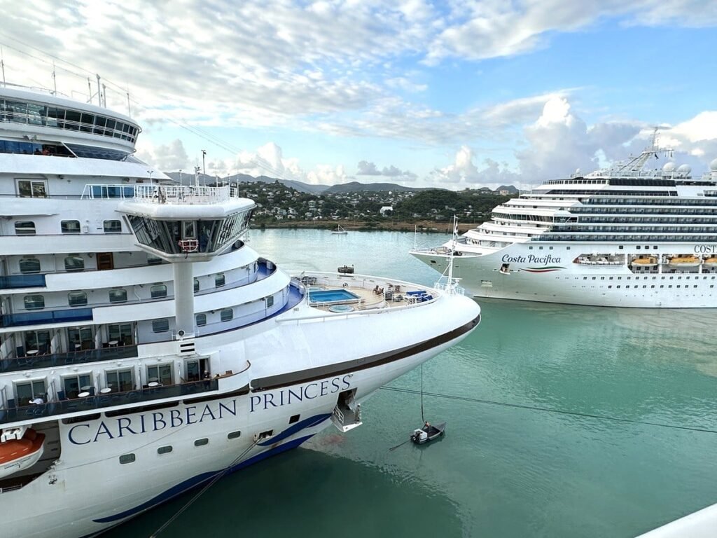 Cruise ships in the Caribbean