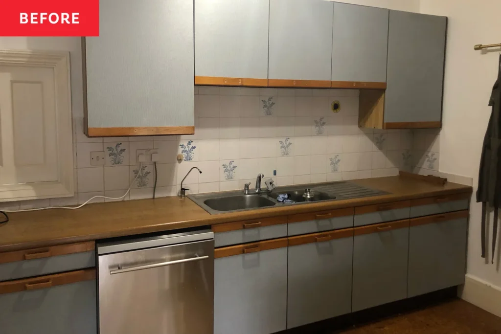 An “Extremely Dated” English Kitchen Gets a Cottage-y Update for $3,000