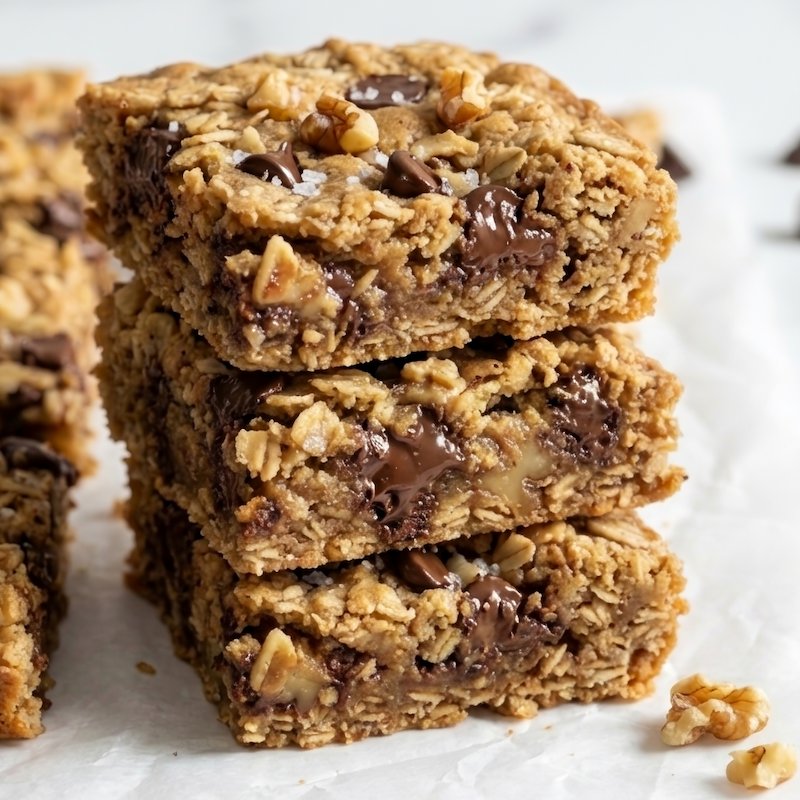 Healthy High Protein Oatmeal Chocolate Chip Breakfast Bars Healthy High Protein Oatmeal Chocolate Chip Breakfast Bars