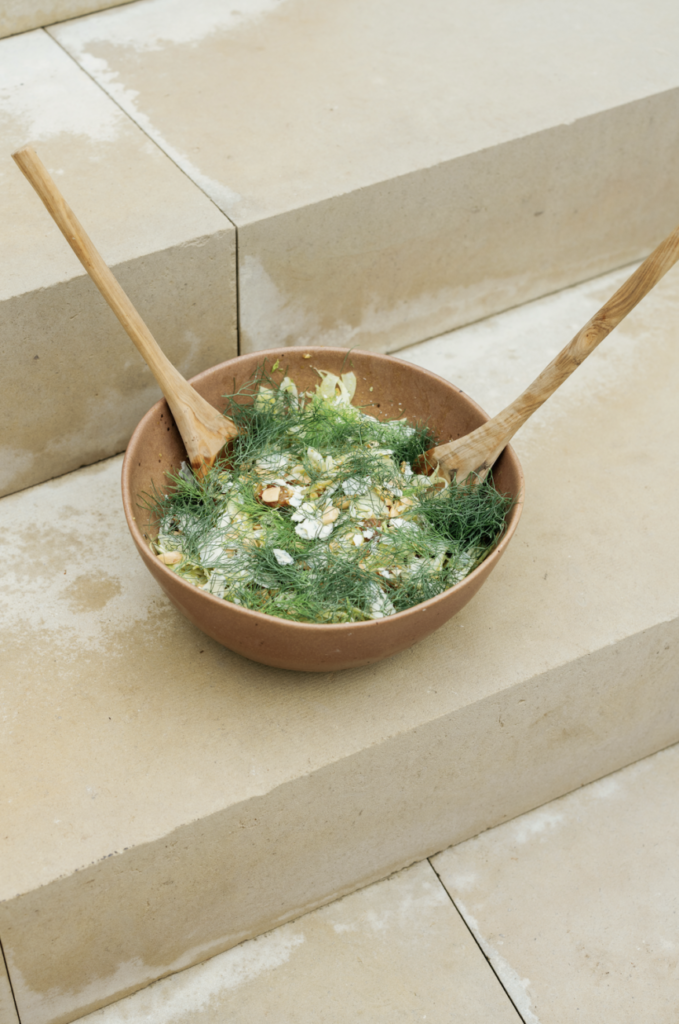 Make-Ahead Fennel Salad With Dates, Blue Cheese, and Almonds