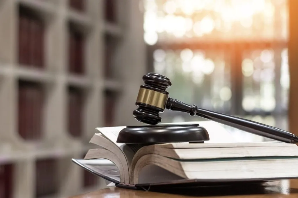 CPS upholds decision not to charge Lucy Letby with more offences Stock image of a gavel and a legal book